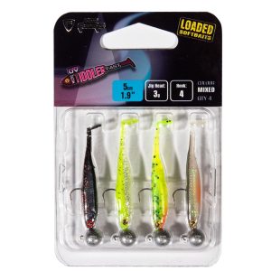 Fox Rage Micro Tiddler Fast 5cm 3g Mixed Pack – 4 Gummifische