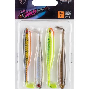 Fox Rage Mini Tiddler Mixed Colour Pack 8cm – 4 Gummifische