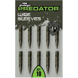 Fox Rage Predator Camo Wide Sleeves – 10 Gummisleeves