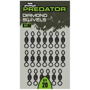 Fox Rage Predator Diamond Swivels – 20 Tönnchen