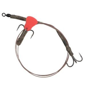 Fox Rage Predator Twin Treble Trace 52cm Barbed 40lb – Stahlvorfach