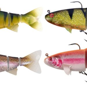 Fox Rage Replicant Trout 23cm 185g Jointed Gummifisch – Swimbait
