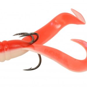 Fox Rage Teaser Drillinge mit Gummischwanz für Wobbler Jerkbaits