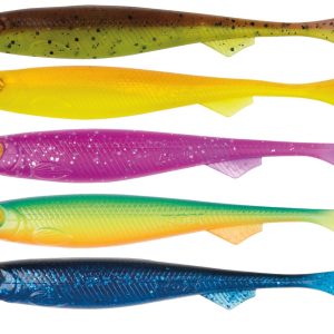 Fox Rage UV Slick Shad Mixed Colour Pack – 5 Gummishads
