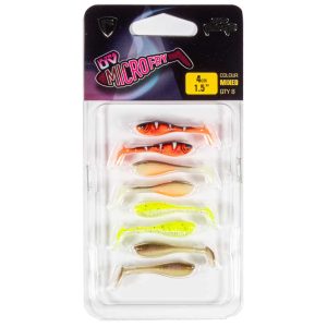 Fox Rage UV Micro Fry Mixed Pack 4cm – 8 Gummifische