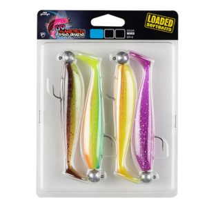 Fox Rage Zander Pro Shad Mixed UV Colour Pack Loaded – 4 Gummifische