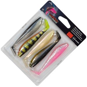 Fox Rage Zander Pro mixed UV Colour Pack – 5 Gummifische