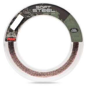 Fox Soft Steel Fleck Camo Leader – 100m Vorfachschnur