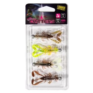 Fox Rage UV Micro Critter 5cm Loaded 3g – 4 montierte Gummikrebse