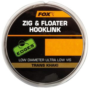 Fox Zig and Floater Hooklink Trans Khaki 100m – Vorfachschnur