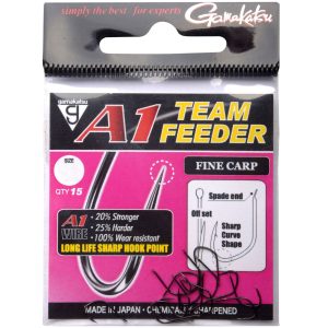 Gamakatsu A1 Team Feeder Hooks Fine Carp – 15 Karpfenhaken