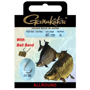 Gamakatsu Bait Band Rig G1-103 40cm Bronze – 6 gebundene Angelhaken