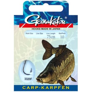 Gamakatsu Carp LS-3320 75cm – 10 gebundene Karpfenhaken