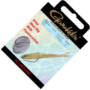Gamakatsu Dropshot Rig Worm 39 170cm – 3 Dropshotmontagen