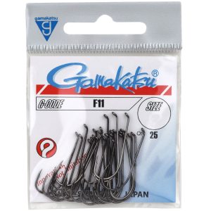 Gamakatsu F11 Hooks Black – 25 Fliegenhaken