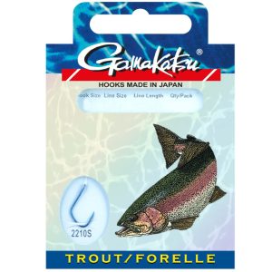 Gamakatsu Forelle LS-2210 45cm Blau – 10 gebundene Angelhaken
