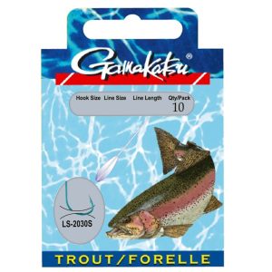 Gamakatsu Forelle Sbiro LS-2030 180cm Blau – 10 gebundene Angelhaken