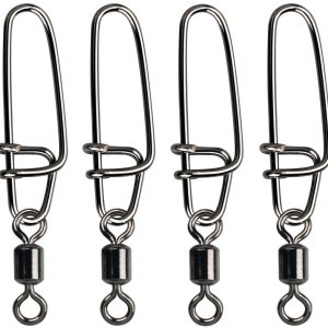 Gamakatsu Hyper S-Snap with H-Swivel – 4 Angelwirbel mit Einhänger