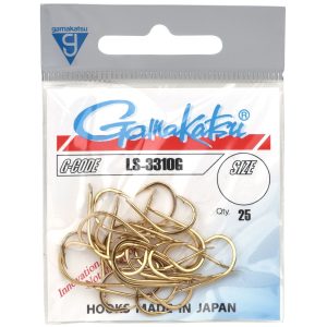 Gamakatsu LS-3310G Hooks Goldfarben – 25 Angelhaken