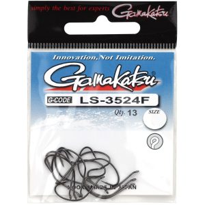 Gamakatsu LS-3524F N/L New Label Eyed Hooks Black – 13 Angelhaken