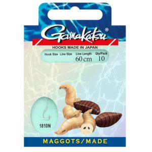Gamakatsu Made LS-1810 60cm – 10 gebundene Angelhaken