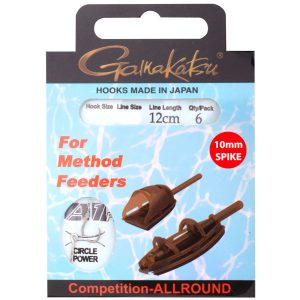 Gamakatsu Method Feeder Spike 12cm – 6 gebundene Feederhaken