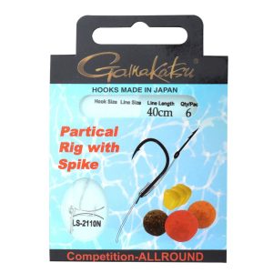 Gamakatsu Partical Rig Spike 40cm – 6 gebundene Angelhaken
