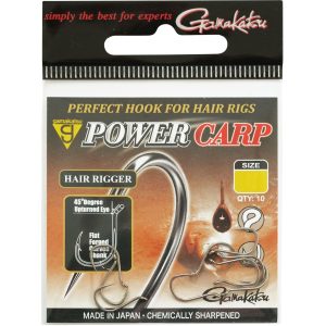 Gamakatsu Powercarp Hair Rigger Eyed Hook – 10 Karpfenhaken