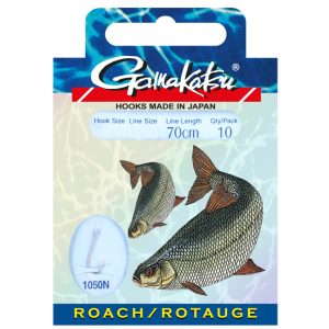 Gamakatsu Rotauge LS1050 70cm – 10 gebundene Angelhaken