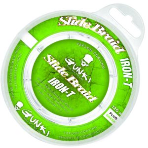 Gunki Slide Braid Iron-T Fluo Green – 120m geflochtene Angelschnur