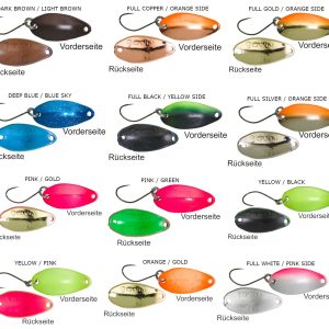 Gunki Spoon Reinbo Slide 2,48cm 2,8g – Forellenblinker