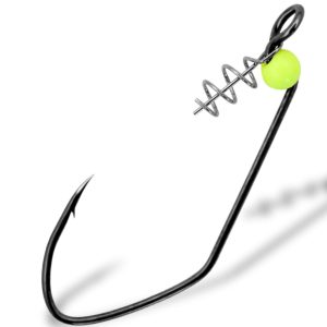 Gurza Worm 401 LEHS – 5 Offsethaken mit Schraubspirale