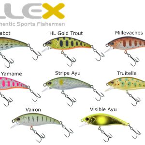 Illex FLAT TRICOROLL 45 S 4,5cm 3,7g Sinkender Wobbler