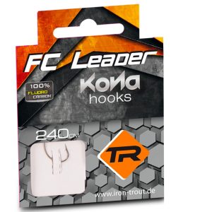 Iron Trout FC Leader D10601 Fine – 6 gebundene Angelhaken