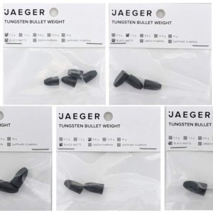 Jaeger Fishing Tungsten Bullet Weight Black Matte – Bulletgewichte