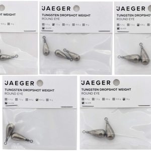 Jaeger Fishing Tungsten Tear Drop Shot Weight Natural – Gewichte