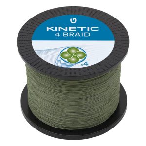 Kinetic 4-Braid Dusty Green – 1200m geflochtene Schnur