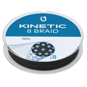 Kinetic 8-Braid 150m Black – Geflochtene Schnur