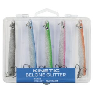 Kinetic Belone Glitter Mix – 5 Meerforellenblinker