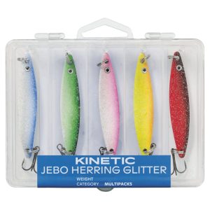 Kinetic Jebo Herring Glitter Mix Blinker – 5 Meerforellenköder