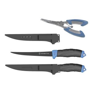 Kinetic Fillet Knife & Pliers Kit Black/Blue – Filetiermesser + Zange