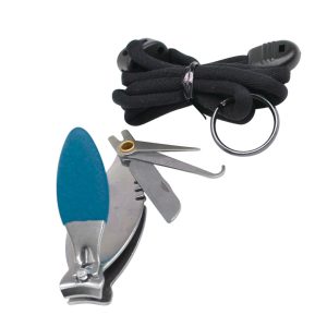 Kinetic Multi Clipper 8cm Blue/Silver – Schnurclip