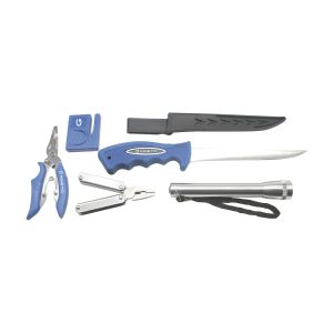 Kinetic Multi-Tools Kit Black/Blue – 5-teiliges Angelset, Werkzeugset