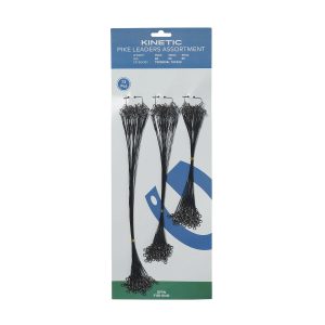 Kinetic Pike Leaders Assortment 15/20/30cm 29.5kg – 72 Stahlvorfächer