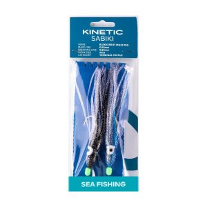 Kinetic Sabiki Blekksprut Maxi #8/0 110cm Blue & Black – Meeressystem