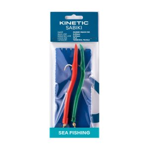 Kinetic Sabiki Gummi-Makk #8/0 140Cm 0.80Mm Red/Green – Meeresvorfach