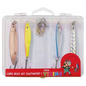 Kinetic Little Viking Lure Box Kit Saltwater – 8-teiliges Angelset Meer