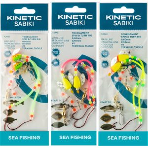 Kinetic Sabiki Tournament Spin&Turn #1 120cm – Plattfischvorfach