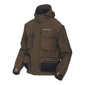 Kinetic Strider Zip-Off Jacket Olive – Watjacke, Angeljacke