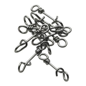 Kinetic Twist Lock Black Nickel – 10 Schnellwechel Einhänger